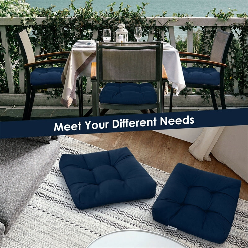 21" x 21" Patio Chair Seat Cushion for Indoor and Outdoor