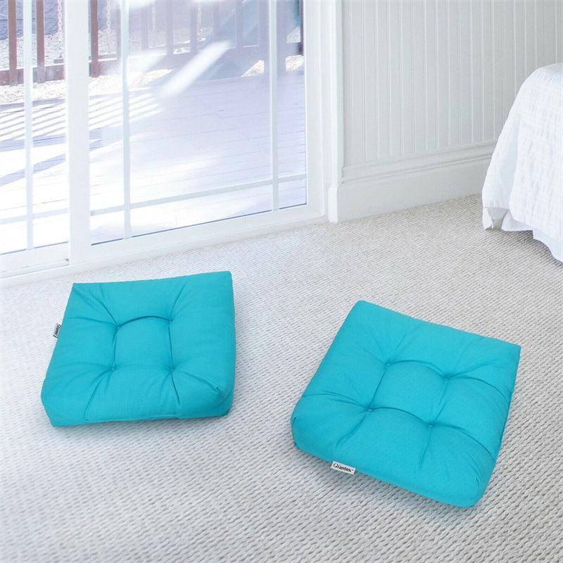 21" x 21" Patio Chair Seat Cushion for Indoor and Outdoor