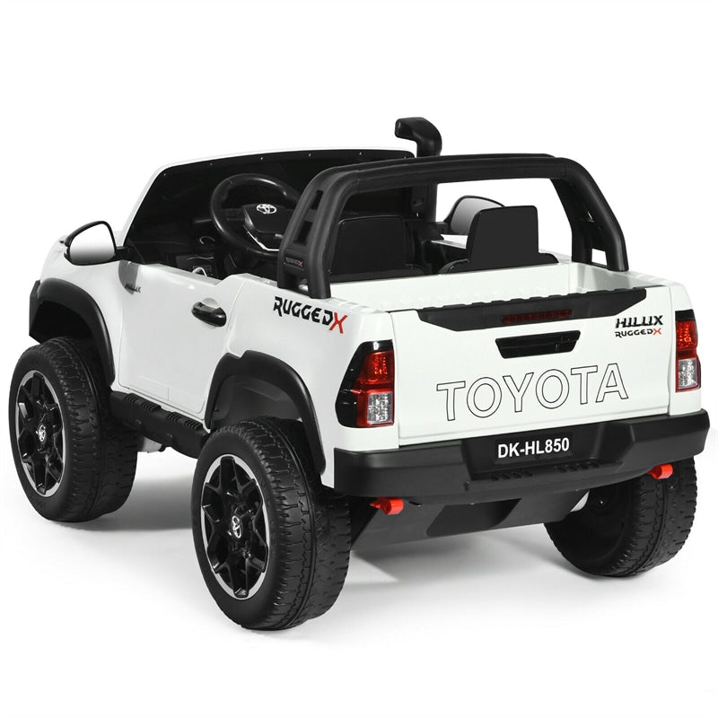 2x12V Toyota Hilux Kids Ride On Truck Car 2-Seater 4WD Car with Remote Control