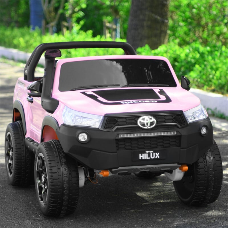 2x12V Toyota Hilux Kids Ride On Truck Car 2-Seater 4WD Car with Remote Control