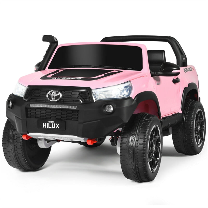 2x12V Toyota Hilux Kids Ride On Truck Car 2-Seater 4WD Car with Remote Control