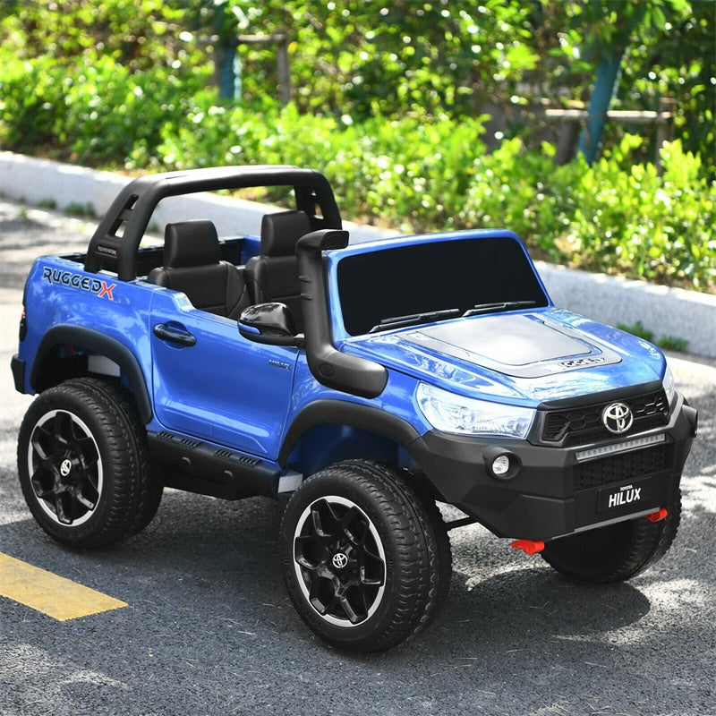 2x12V Toyota Hilux Kids Ride On Truck Car 2-Seater 4WD Car with Remote Control