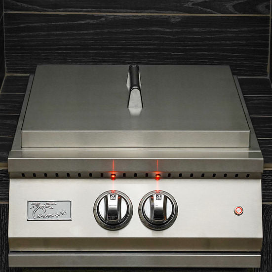 Professional Built-in Power Burner with Led Lights and Removable Grate for Wok - ElitePlayPro