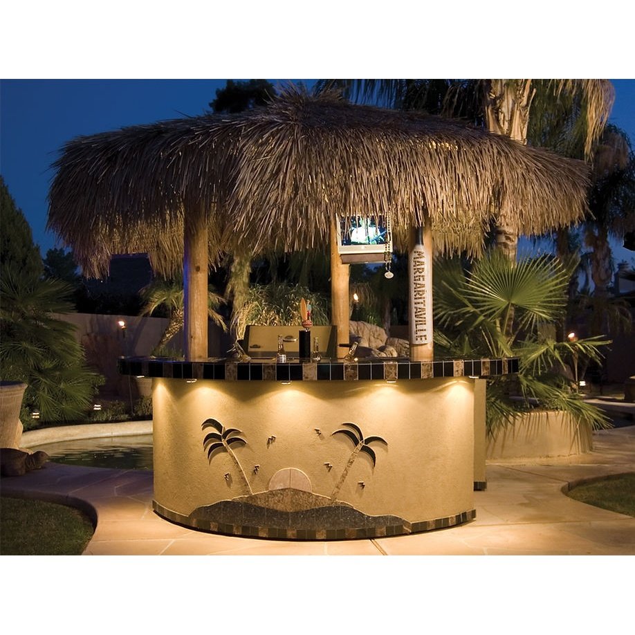 Tahiti Outdoor Kitchen with 10 foot Palapa and Built In BBQ Grill - ElitePlayPro