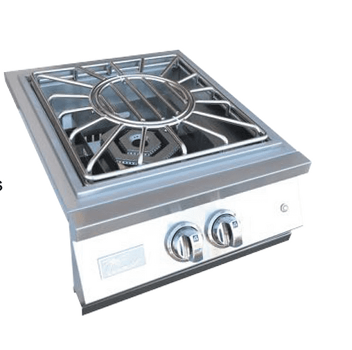 Professional Built-in Power Burner with Led Lights and Removable Grate for Wok - ElitePlayPro
