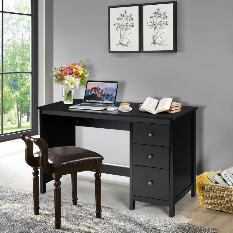 3-Drawer Computer Study Desk for Home and Office