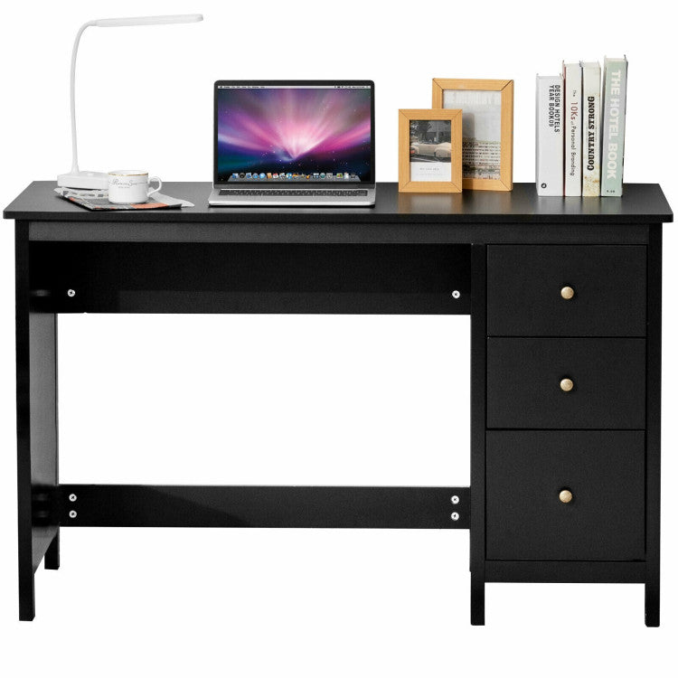 3-Drawer Computer Study Desk for Home and Office