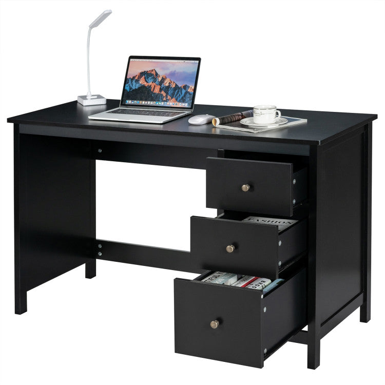 3-Drawer Computer Study Desk for Home and Office