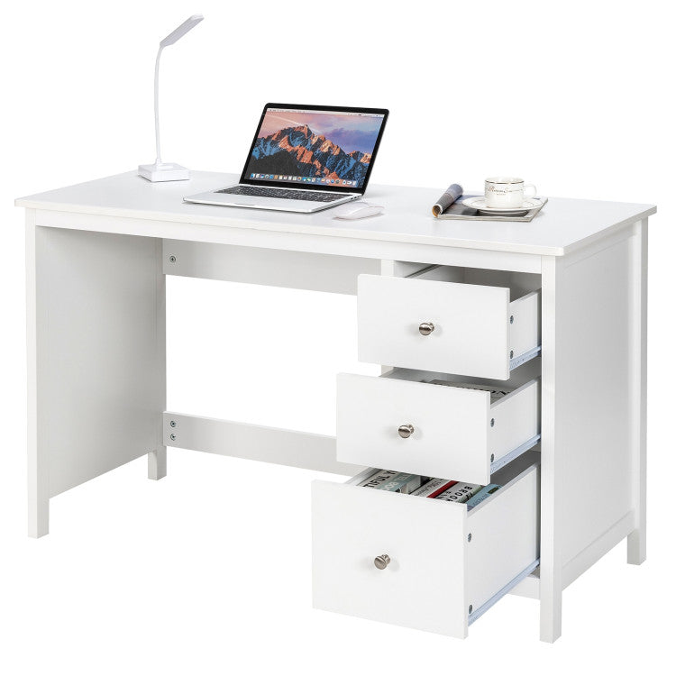 3-Drawer Computer Study Desk for Home and Office