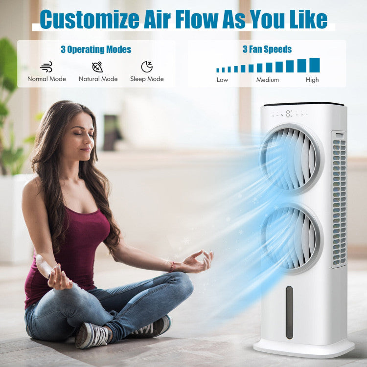 3-in-1 Evaporative Stand-up Air Cooler with 9H Timer Remote