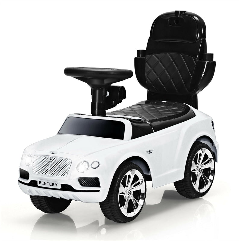 3-in-1 Bentley Kids Ride On Push Car Stroller Sliding Car with Canopy