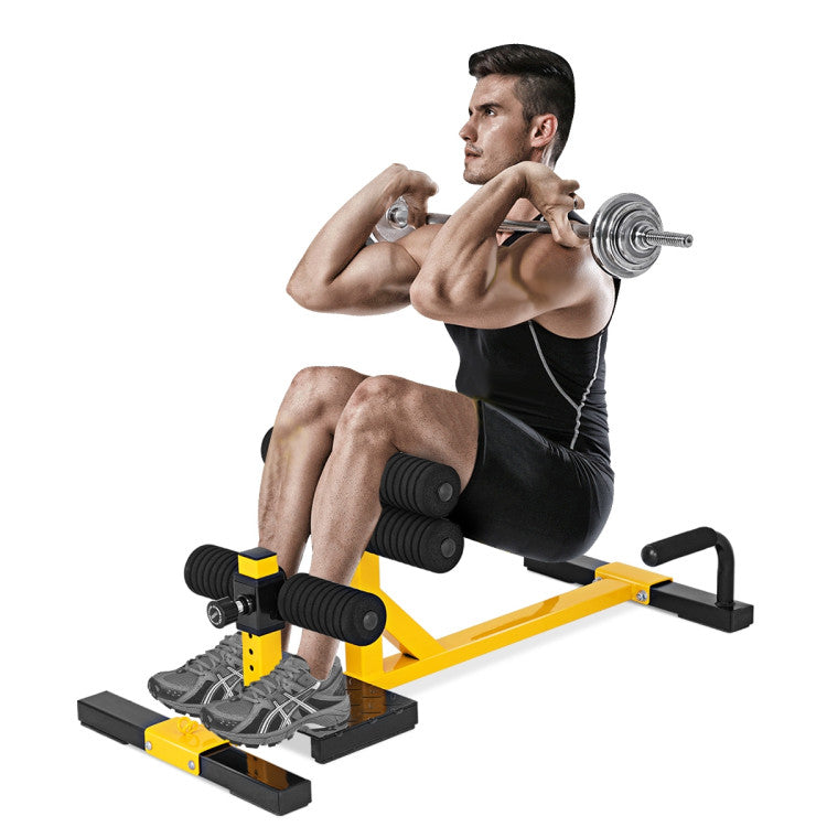 3-in-1 Squat Ab Workout Home Gym Sit-up Machine with 6 Levels Adjustable Height