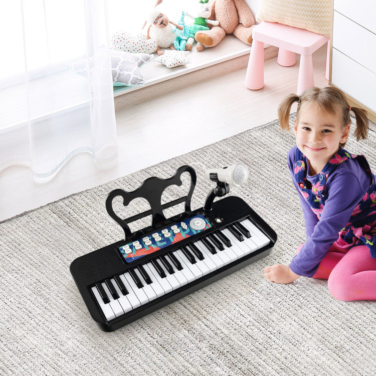 37-Key Kids Toy Keyboard Piano with Microphone for 3+ Kids