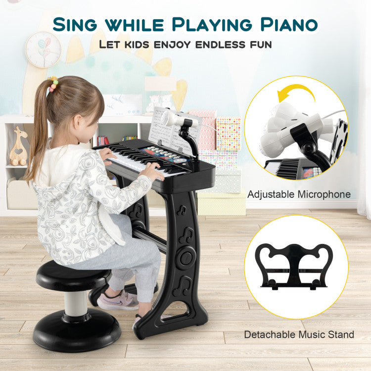 37-Key Kids Toy Keyboard Piano with Microphone for 3+ Kids