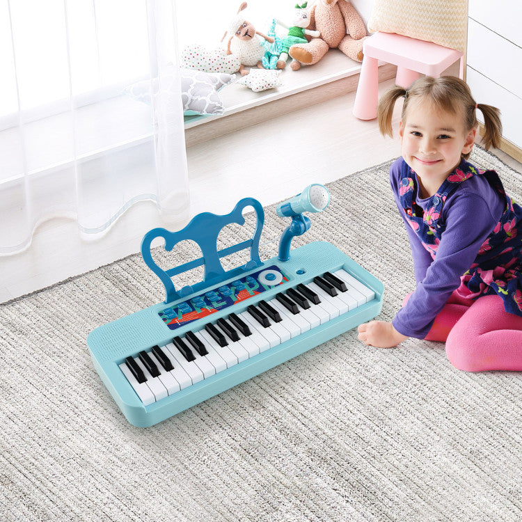 37-Key Kids Toy Keyboard Piano with Microphone for 3+ Kids