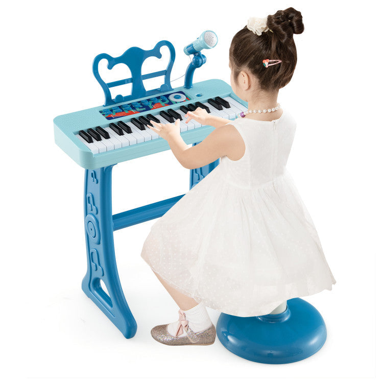 37-Key Kids Toy Keyboard Piano with Microphone for 3+ Kids