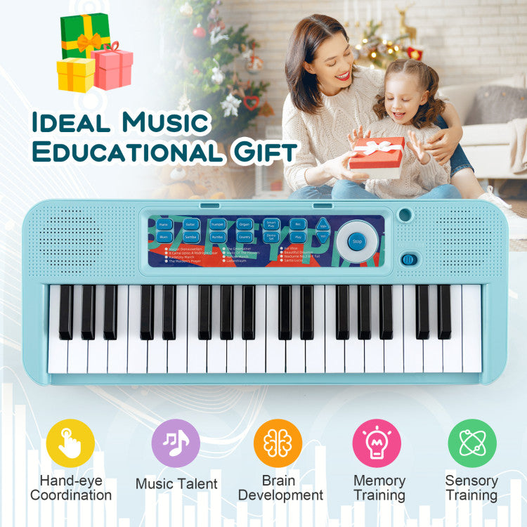 37-Key Kids Toy Keyboard Piano with Microphone for 3+ Kids