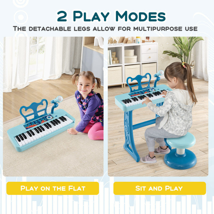 37-Key Kids Toy Keyboard Piano with Microphone for 3+ Kids