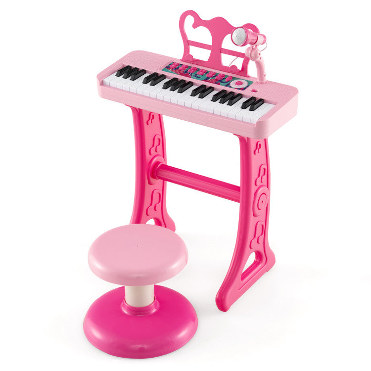 37-Key Kids Toy Keyboard Piano with Microphone for 3+ Kids