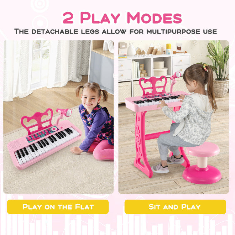 37-Key Kids Toy Keyboard Piano with Microphone for 3+ Kids