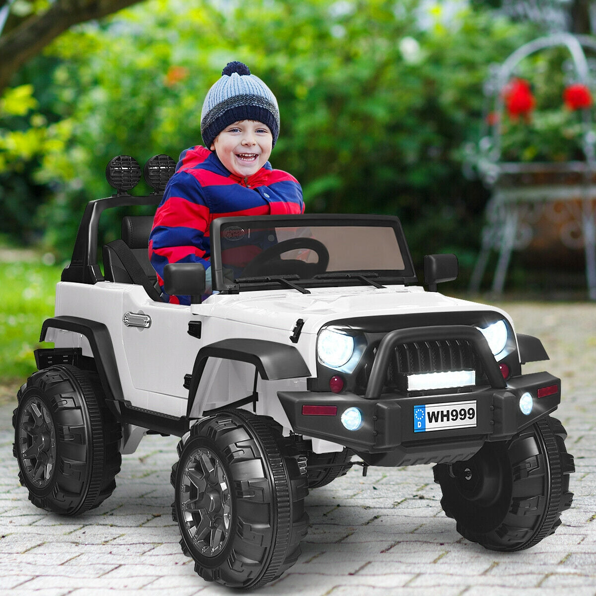 12V Kids Ride-On Truck with Remote Control and Safety Belt