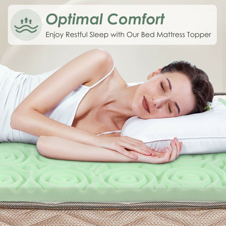 3 Inch Comfortable Mattress Topper Cooling Air Foam for Pressure Relief