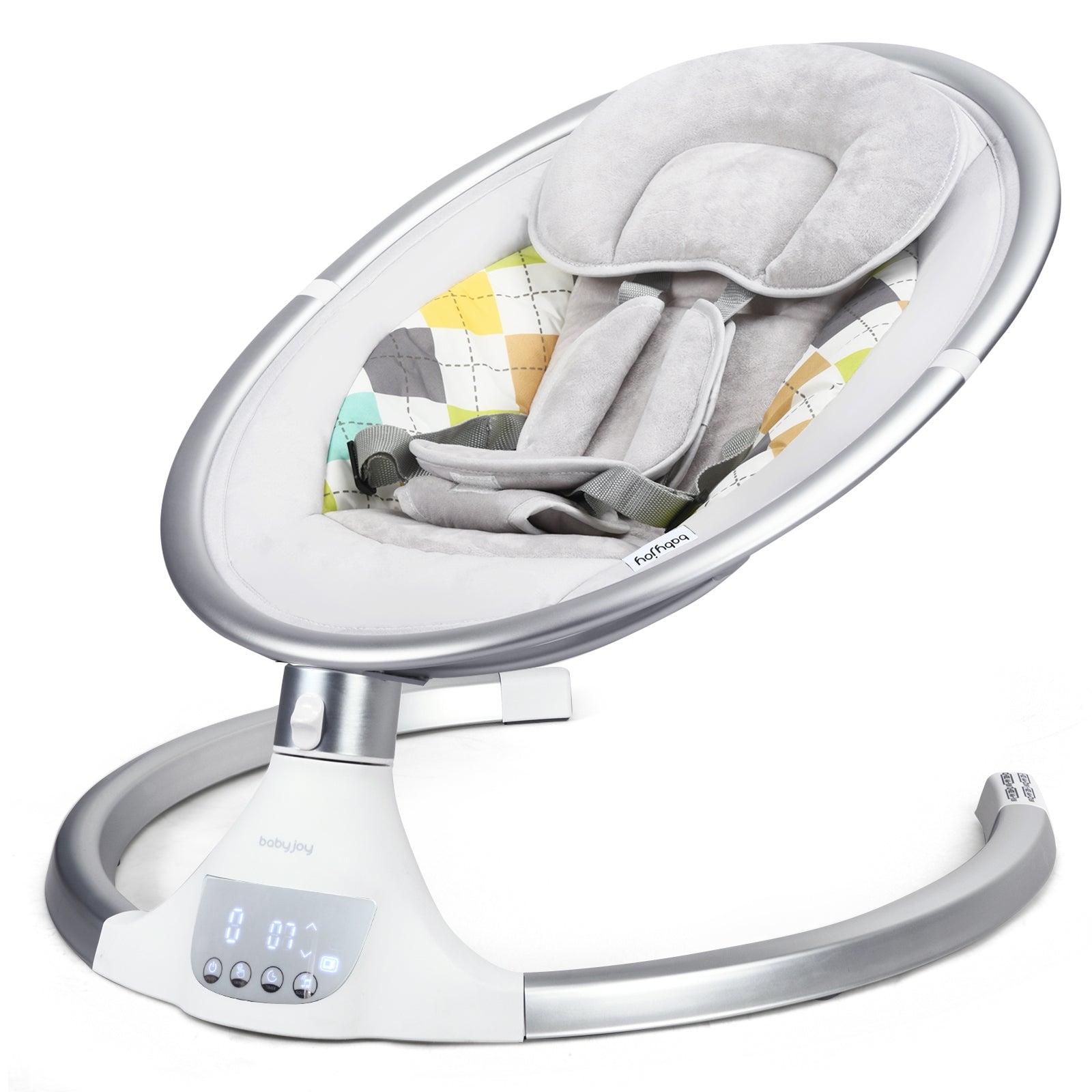 Remote Control Portable Baby Swing Electric Rocking Chair with Music Timer and Net Cover