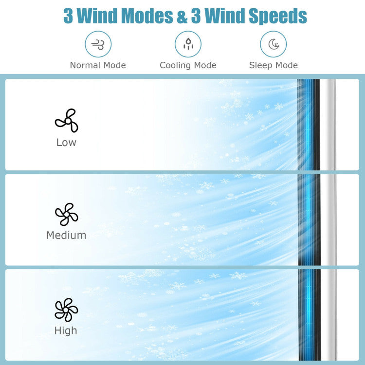 41 Inches Evaporative Air Cooler with 3 Modes and Auto-off Timer