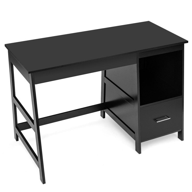 47.5 Inch Modern Computer Desk with 2 Storage Drawers for Home & Office