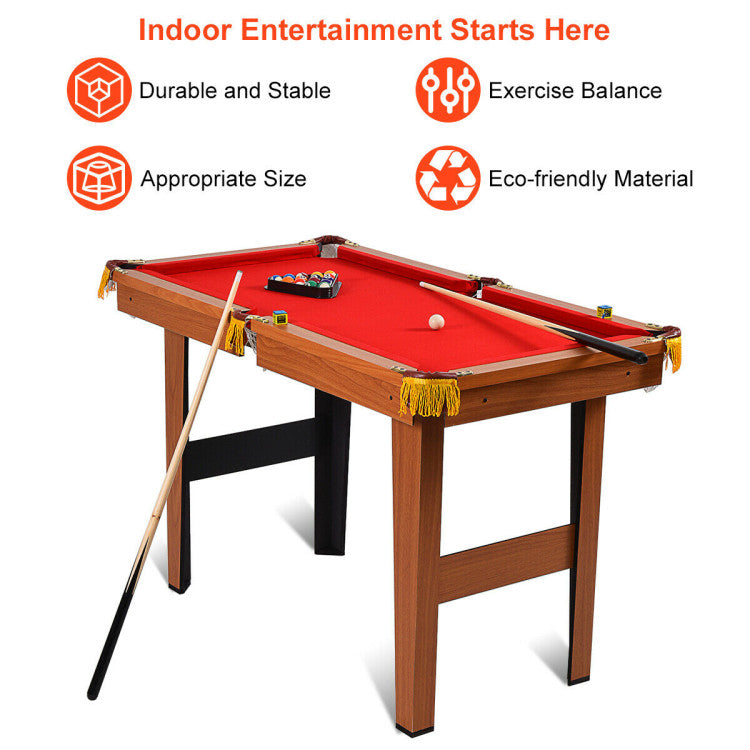 48 Inch Mini Folding Table Top Pool Table Game Billiard Set
