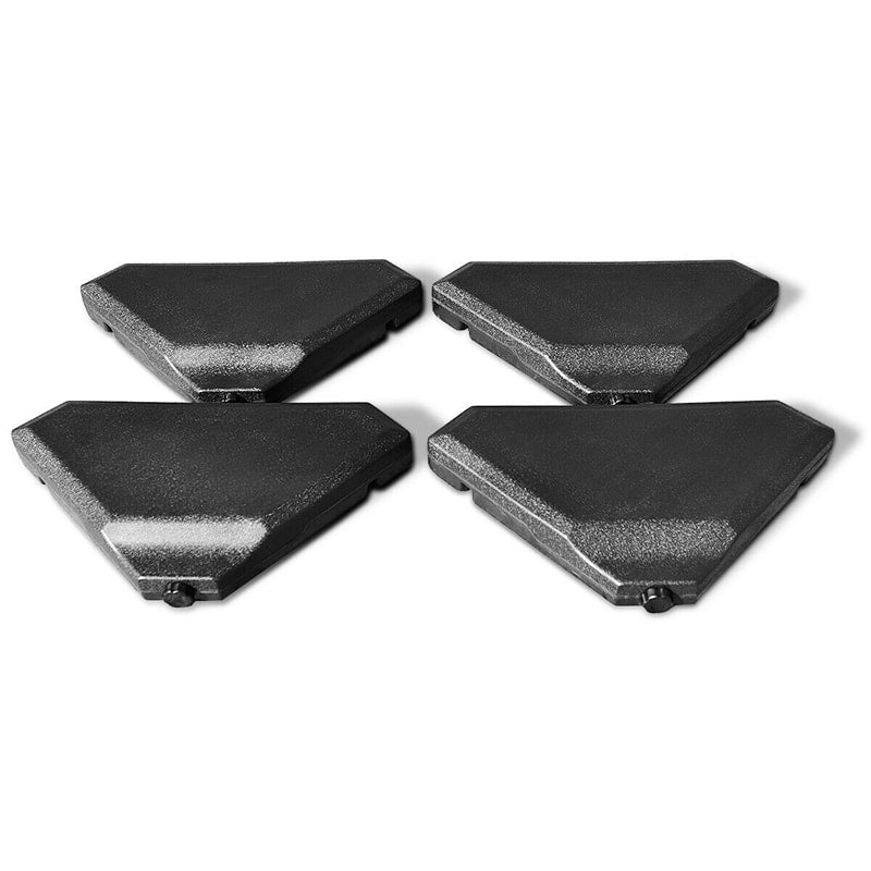 4 Piece Cantilever Offset Patio Umbrella Base Weight Filled Water Sand Umbrella Weight Stand