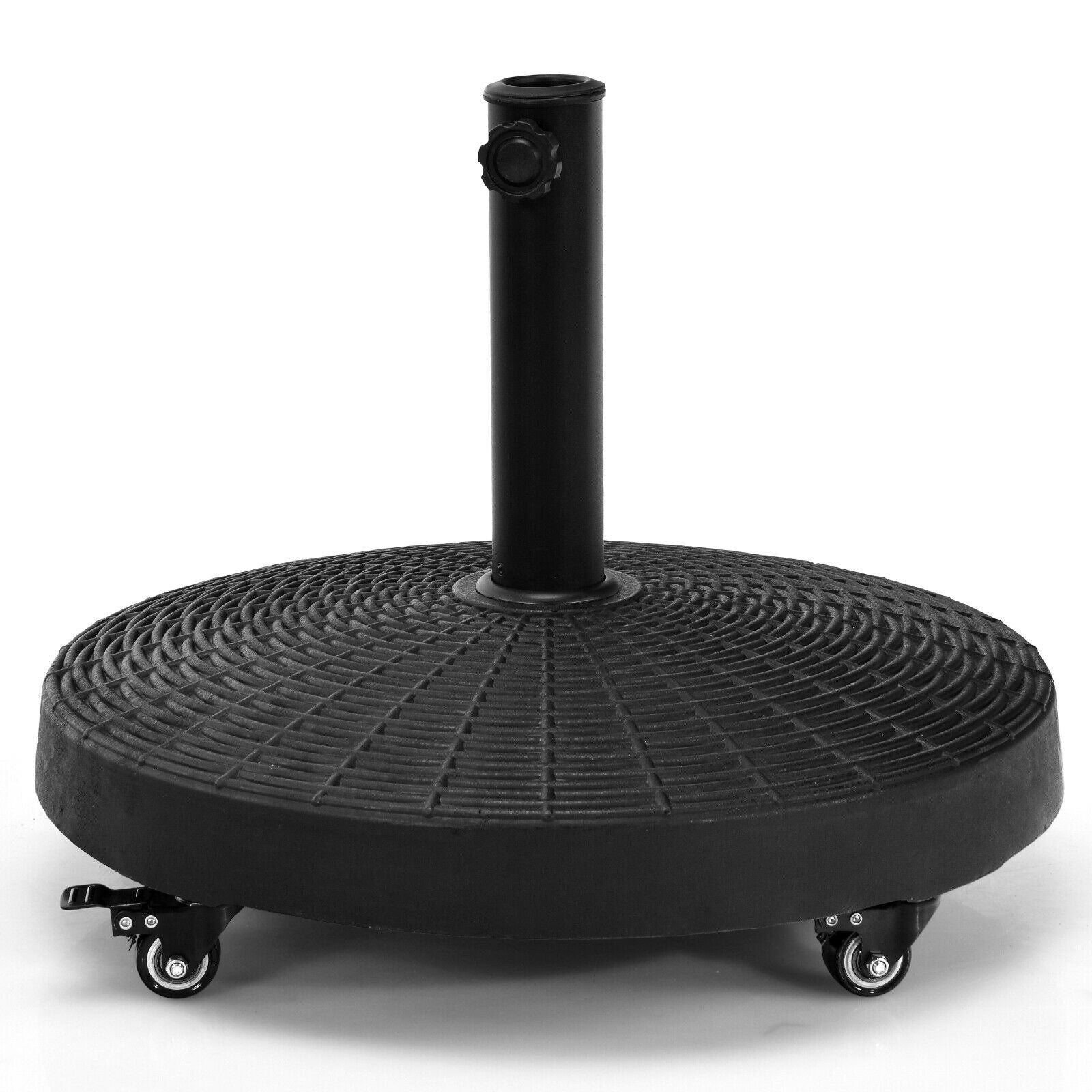 50 LBS Heavy-Duty Outdoor Patio Umbrella Resin Base with Wheels