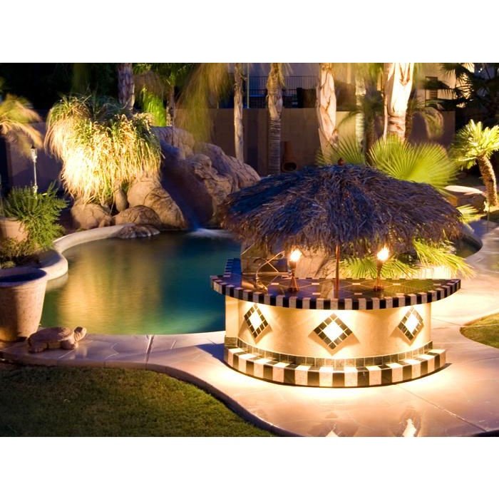 Tahiti Outdoor Kitchen with 10 foot Palapa and Built In BBQ Grill - ElitePlayPro
