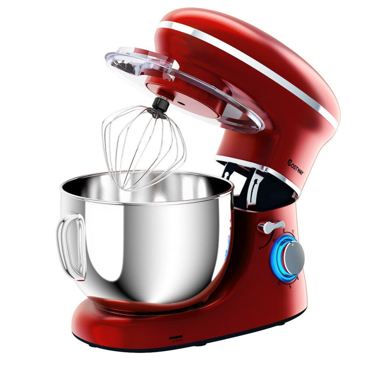 660 W 6.3 Qt Tilt-Head Food Stand Mixer with 6-Speed Control