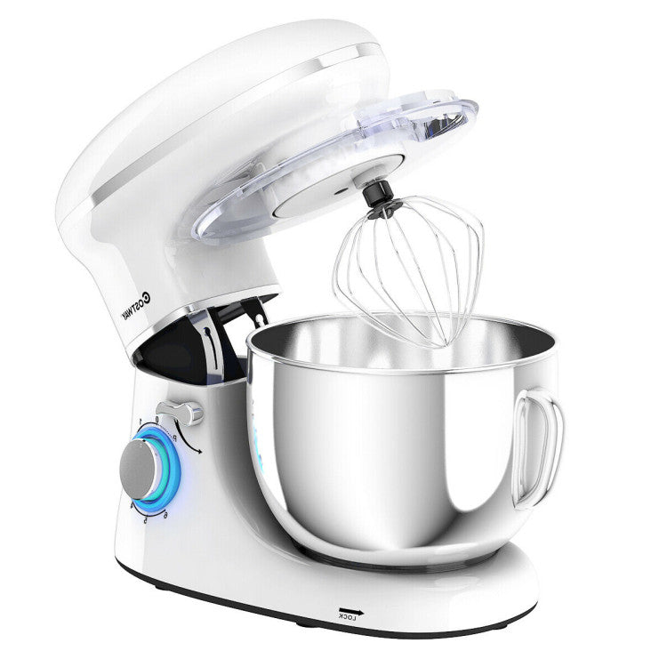 660 W 6.3 Qt Tilt-Head Food Stand Mixer with 6-Speed Control