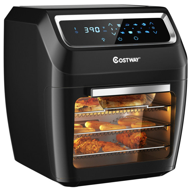 6QT 1700W 8-In-1 Electric Air Fryer with LED Touch Screen & 6 Accessories