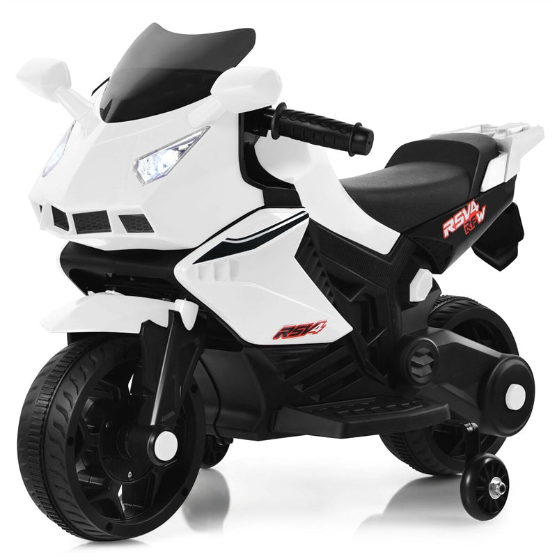 6V Battery Powered Ride On Motorbike Kids Electric Motorcycle with Training Wheels