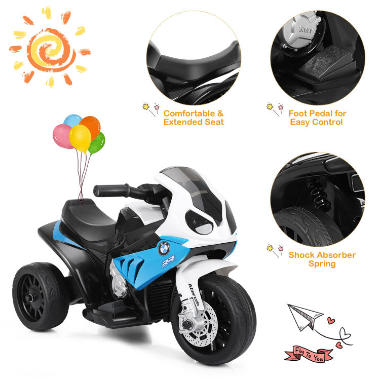 6V Kids 3 Wheels Riding BMW Licensed Electric Motorcycle