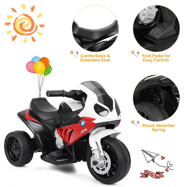 6V Kids 3 Wheels Riding BMW Licensed Electric Motorcycle