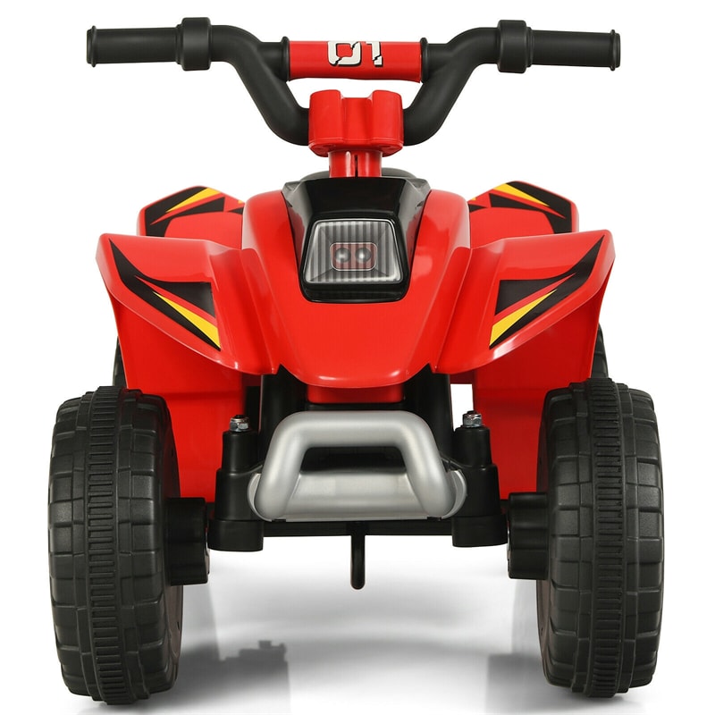 6V Kids Ride-on ATV Quad Mini 4 Wheeler Battery Powered Off-Road Vehicle with Anti-Slip Wheels