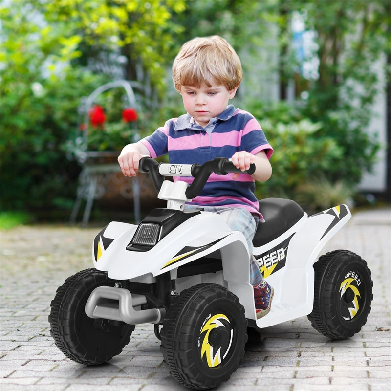 6V Kids Ride-on ATV Quad Mini 4 Wheeler Battery Powered Off-Road Vehicle with Anti-Slip Wheels