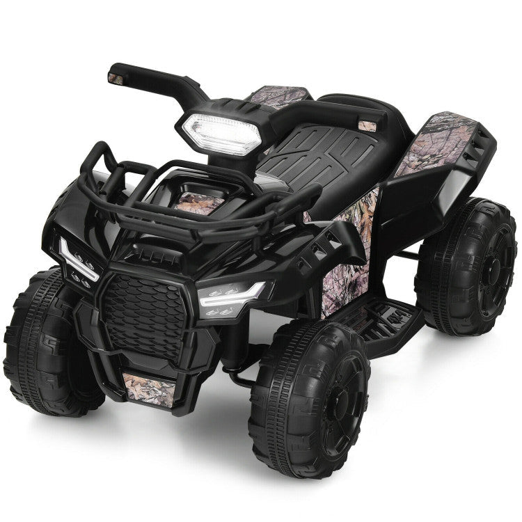 6V Kids ATV Quad Powerful Wheels Electric Ride-on Car with LED Light and MP3