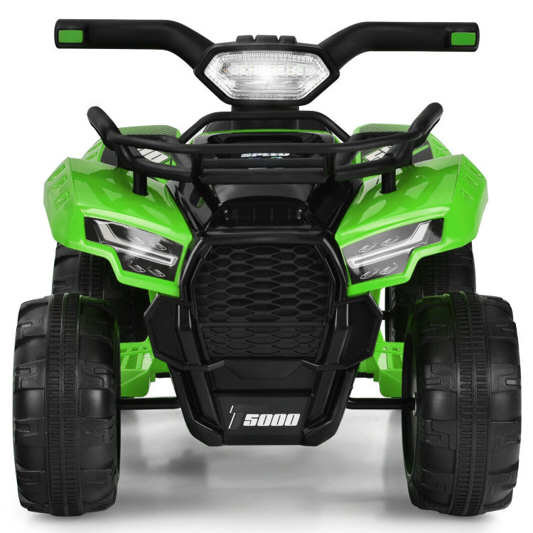 6V Kids ATV Quad Powerful Wheels Electric Ride-on Car with LED Light and MP3