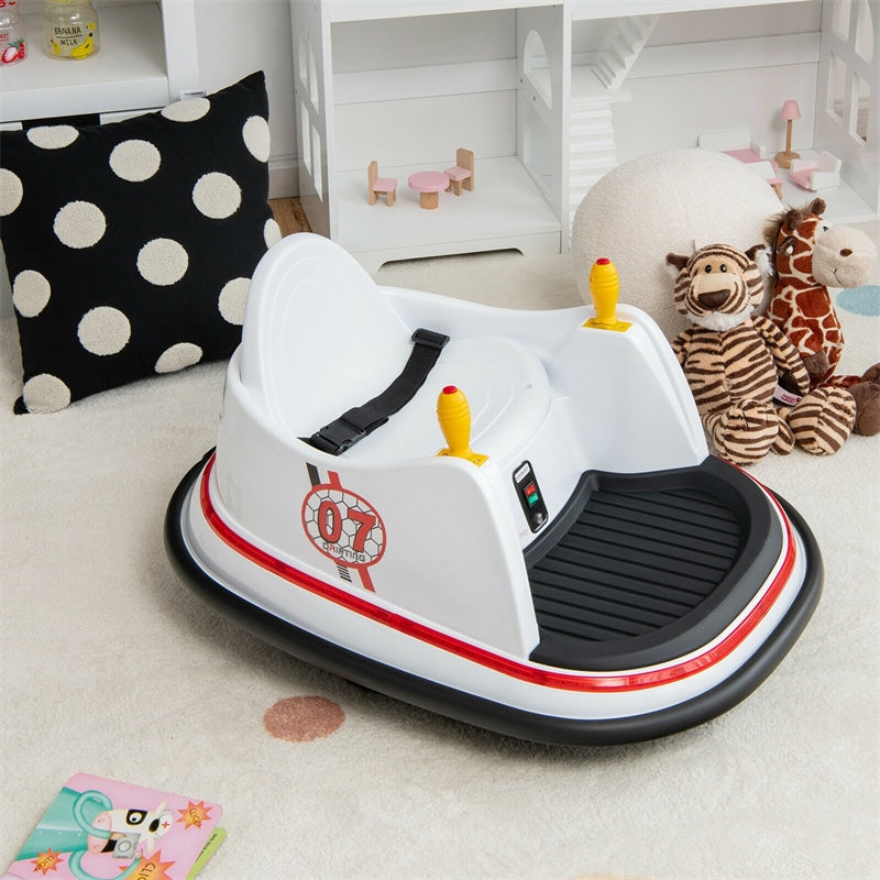 6V Electric Kids Ride On Bumper Car 360° Spin Race Toy with Remote Control