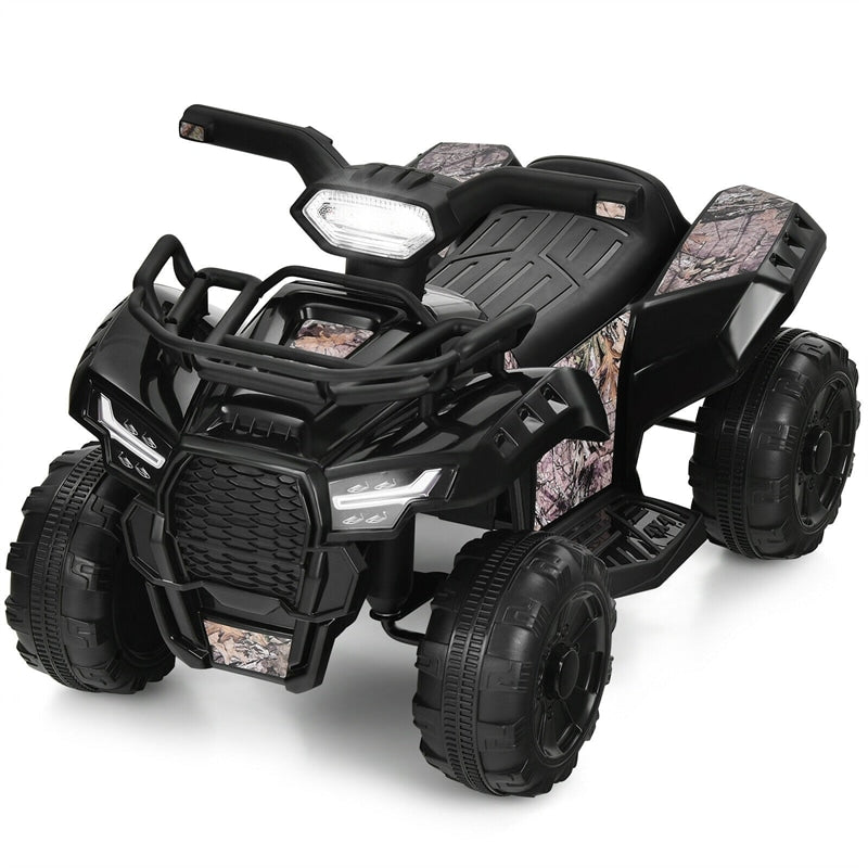 Kids Ride On ATV Quad Car 6V Battery Powered Electric Vehicle with LED Light and MP3