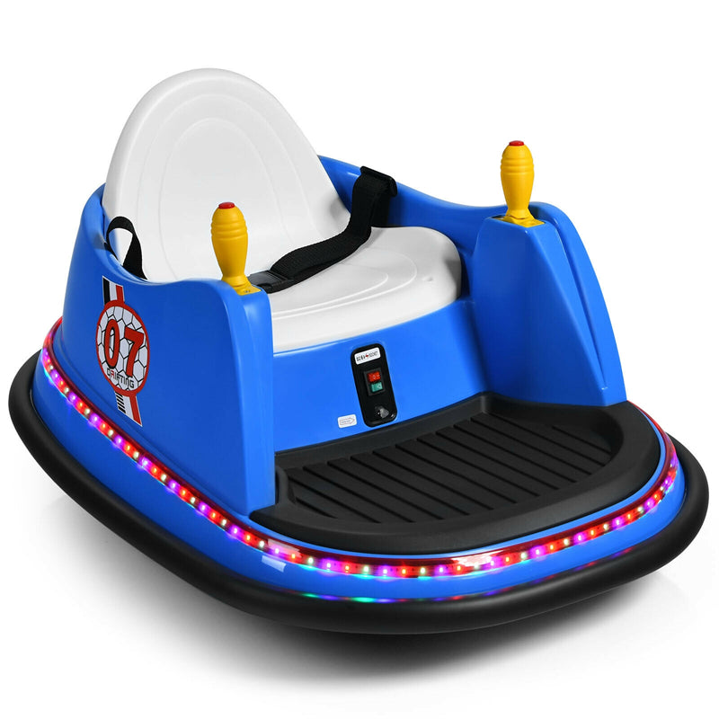 6V Electric Kids Ride On Bumper Car 360° Spin Race Toy with Remote Control