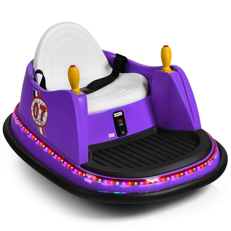 6V Electric Kids Ride On Bumper Car 360° Spin Race Toy with Remote Control