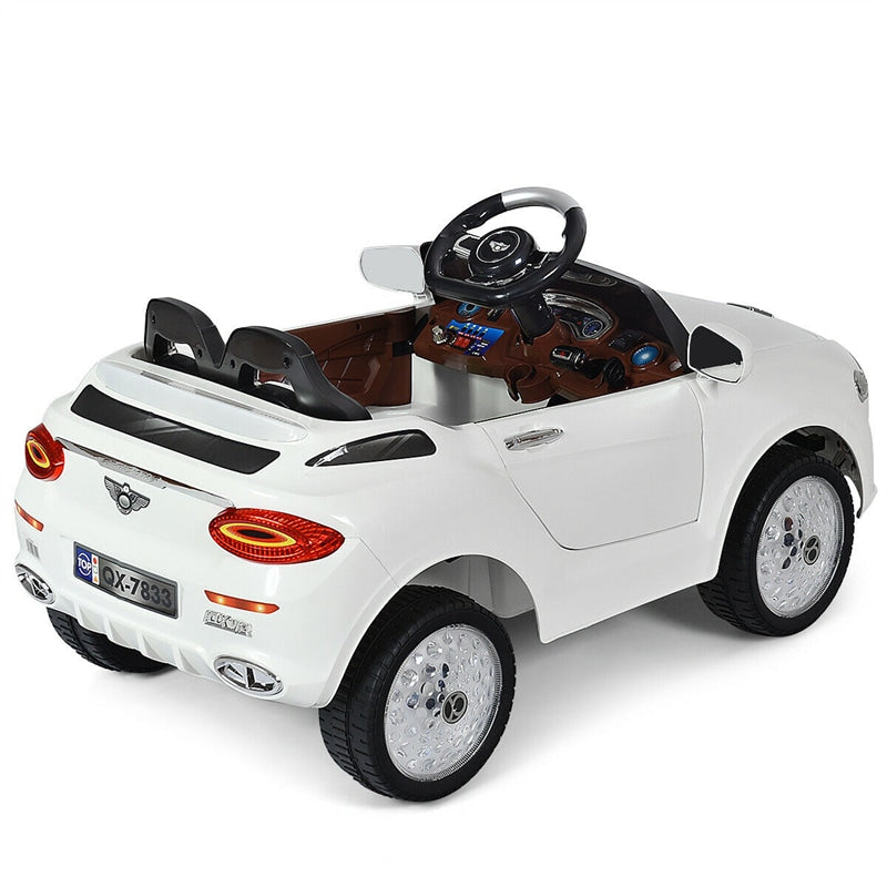 6V Kids Ride-On Car Electric Battery Power RC with Remote Control & Flashing Wheel Lights