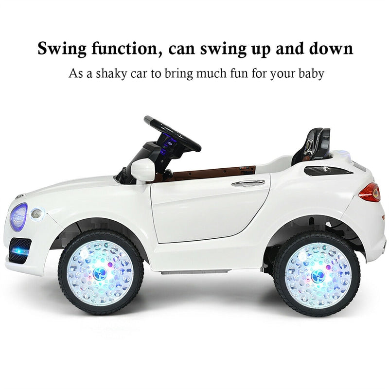 6V Kids Ride-On Car Electric Battery Power RC with Remote Control & Flashing Wheel Lights