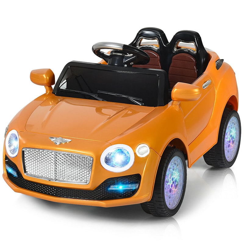 6V Kids Ride-On Car Electric Battery Power RC with Remote Control & Flashing Wheel Lights